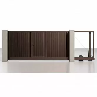 Автоматические откатные ворота со встроенной калиткой серии Prestige Автоматические откатные ворота со встроенной калиткой серии Prestige